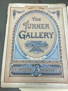 Highly decorated cover that reads "The Turner Gallery"