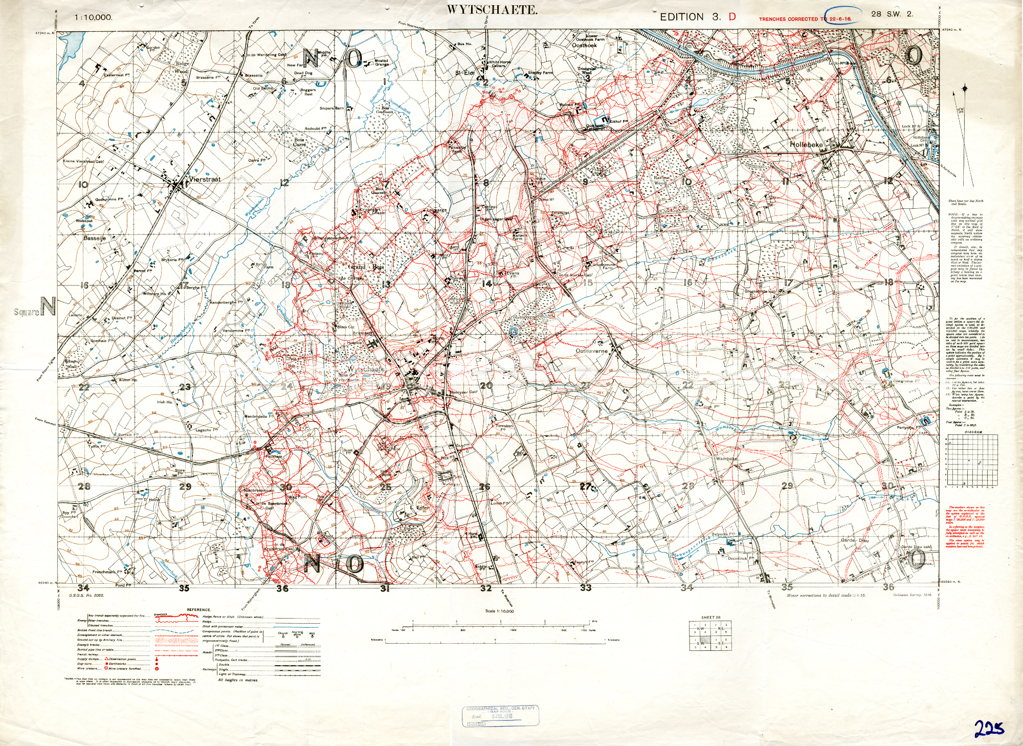british world war 1 map