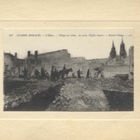  Les Ruines Aprés le Passage des Allemands. Guerre 1914-1915
