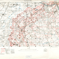 British Trench Map, &quot;Wytschaete,&quot; and Aerial Reconnaissance Photographs 